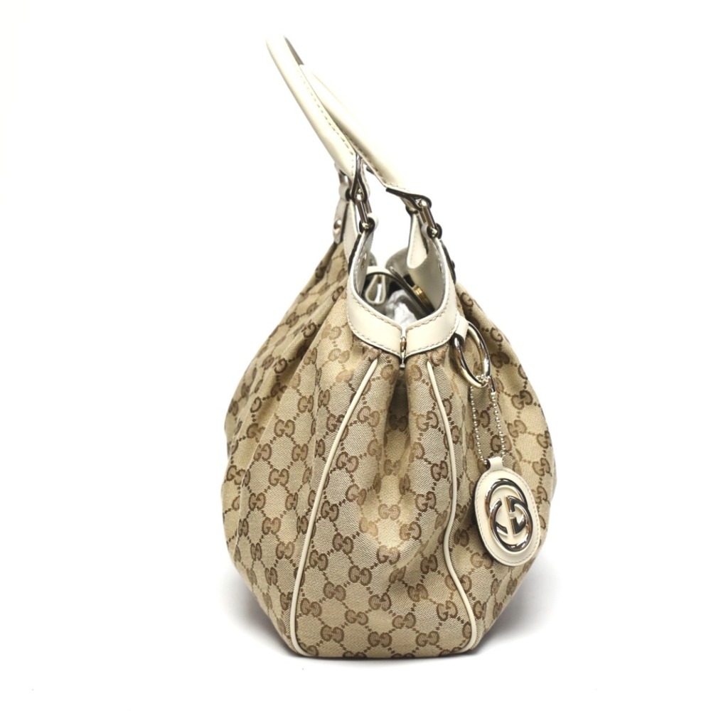 GUCCI Handbag GG Pattern Sukey Canvas 211944 Brown - Picture 4 of 10